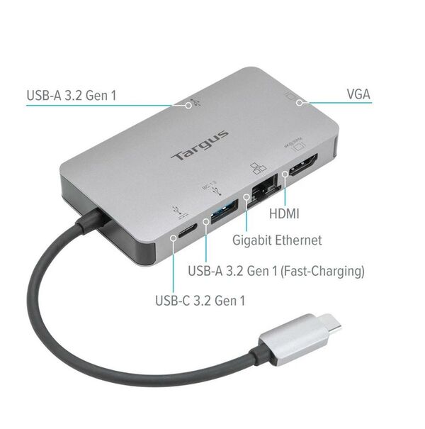 Targus DockingStation USB-C Single Video 4K HDMI/VGA Dock 100W 
