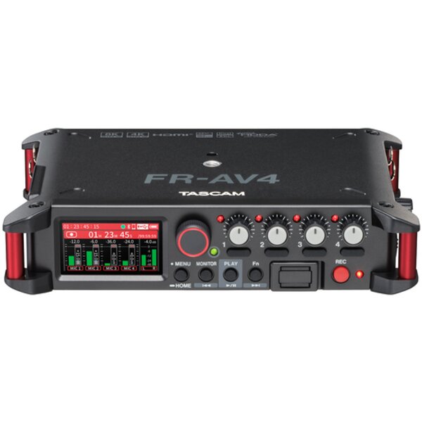 Tascam FR-AV4 Professioneller 4-Kanal- Audiorecorder 