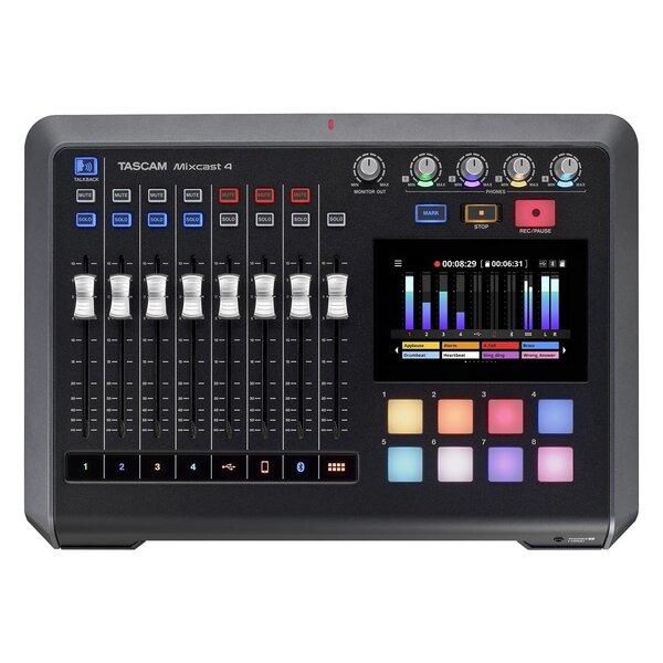 Tascam Mixcast 4 Podcast - Aufnahmemischpult 