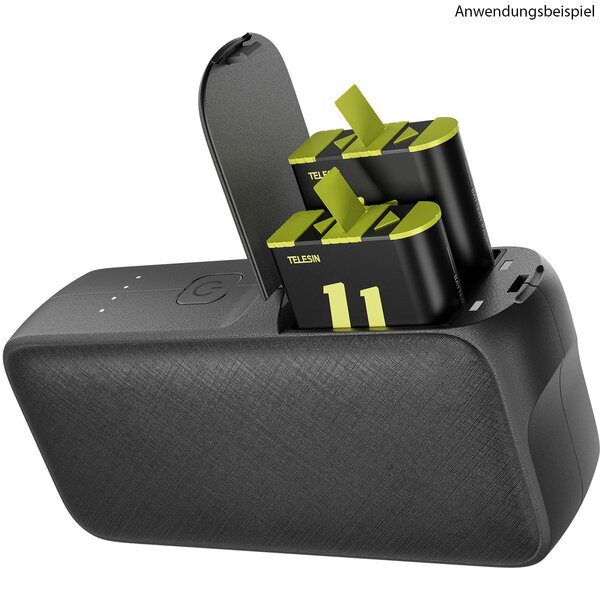 Telesin 10000mAh Powerbank für GoPro 13-Akkus - 20W 
