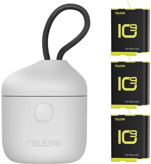 Telesin Allin Ladebox Für GoPro 9/10/11  mit 3x Akku