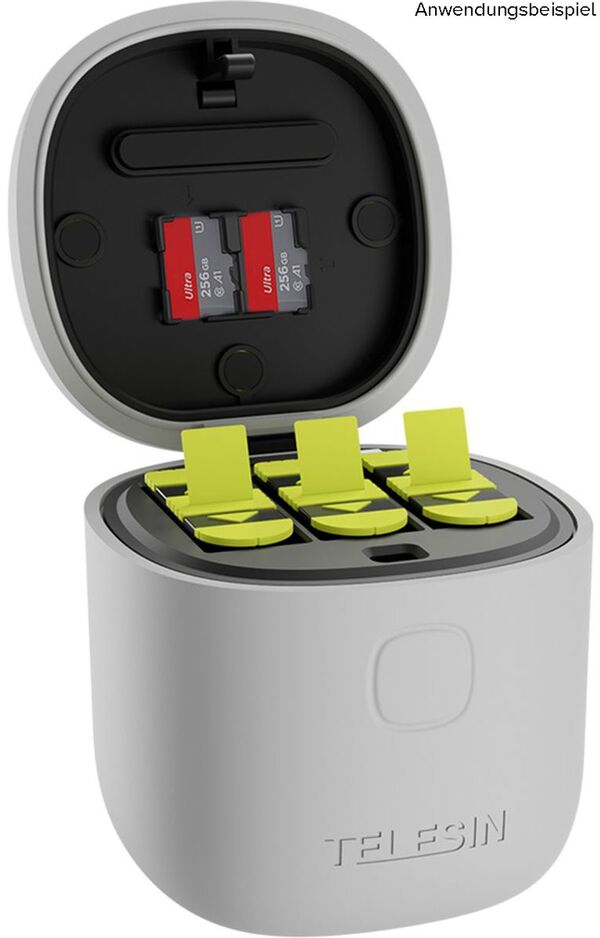 Telesin Allin Ladebox Für GoPro 9/10/11  mit 3x Akku