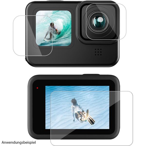 Telesin Displayschutz gehärtetes Glas für GoPro 9/10/11/12 