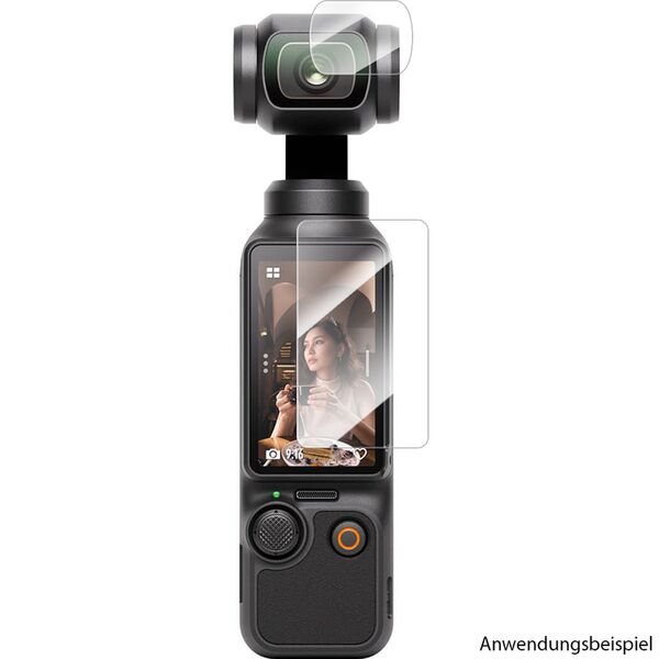 Telesin Displayschutz-Set gehärtetes Glas für Osmo Pocket 3 