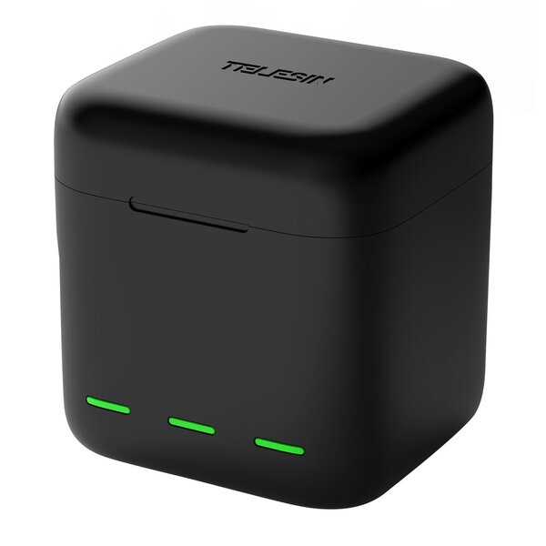 Telesin Dreifach-Ladegerät Box + 2x Akku - GoPro 9/10/11  Akku Gelb