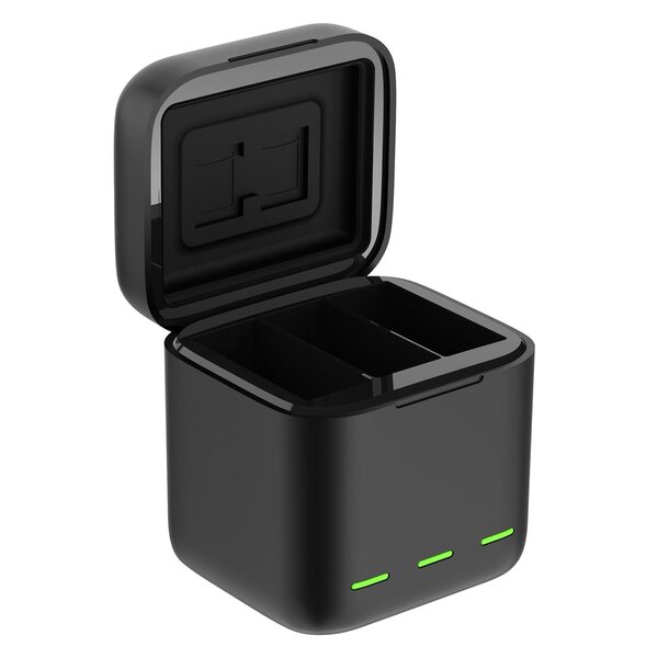 Telesin Dreifach-Ladegerät Box + 2x Akku - GoPro 9/10/11  Akku Gelb