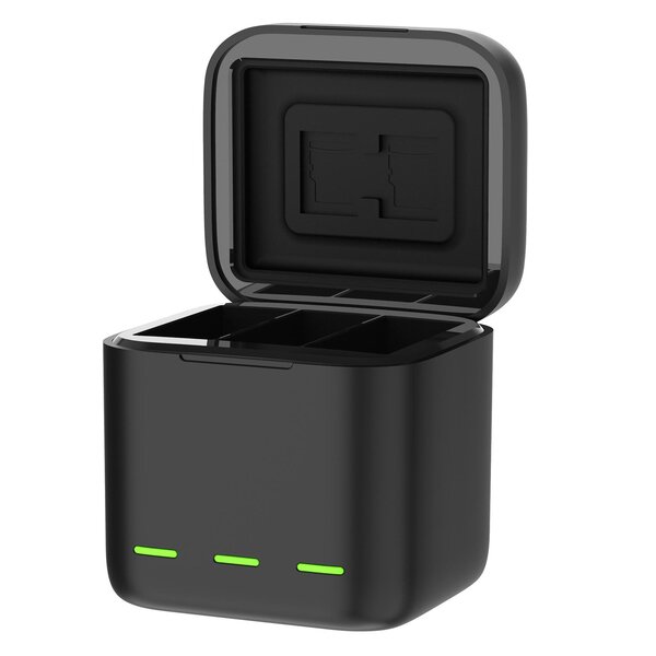 Telesin Dreifach-Ladegerät Box + 2x Akku - GoPro 9/10/11  Akku Gelb