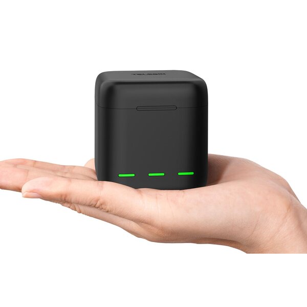 Telesin Dreifach-Ladegerät Box + 2x Akku - GoPro 9/10/11  Akku Blau