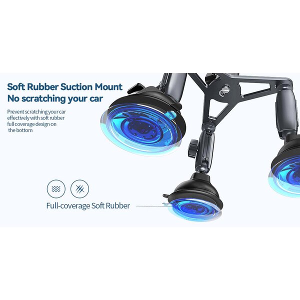 Telesin Dreifach-Saugnapf PRO Mount für GoPro 