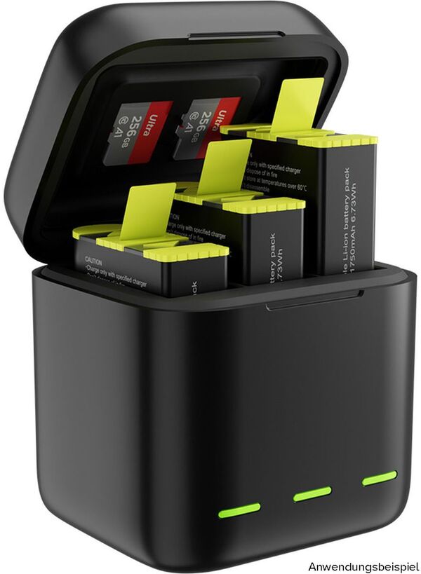 Telesin Ladebox + 3x Accu GoPro 9/10/11 