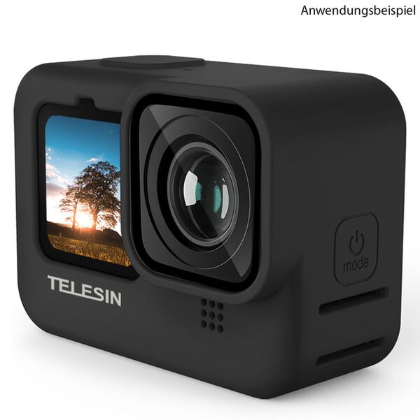 Telesin Schutzgehäuse Silikon GoPro 9/10/11/12/13 - Schwarz 