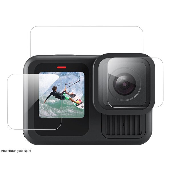Telesin Screenprotector-Set gehärtetes Glas für GoPro 13 