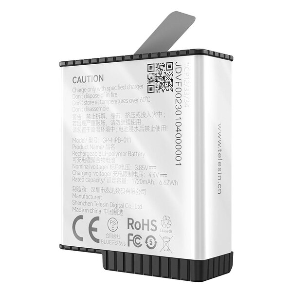 Telesin Stamina Hochleistungsbatterie GoPro 9/10/11/12 