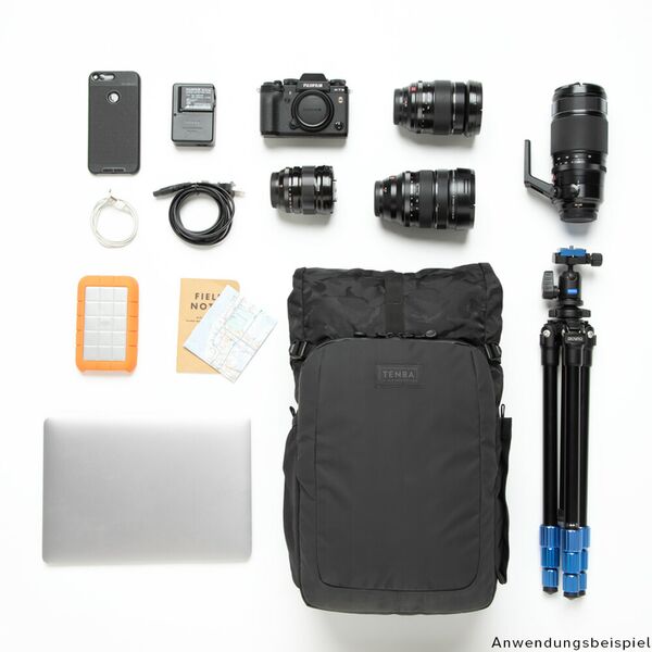 Tenba Rucksack Fulton V2  Allwetter schwarz/schwarz Camo 14L