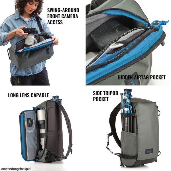 Tenba Solstice v2 Sling Bag  grau 16L