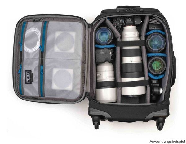 Tenba Tenba Axis v2 Spinner Rucksack mit 4 Rollen  28L MultiCam Schwarz