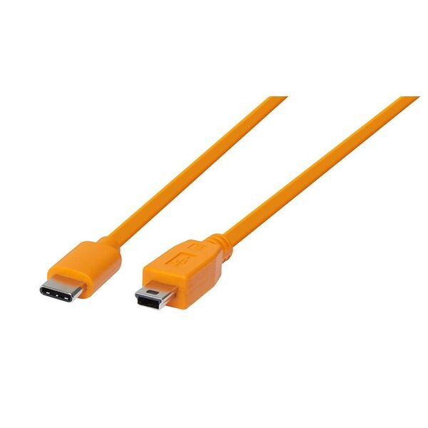 Tether Tools Air Direct USB-C an USB 2.0 Mini-B 5-pin Ersatzkabel  orange 2 Stück