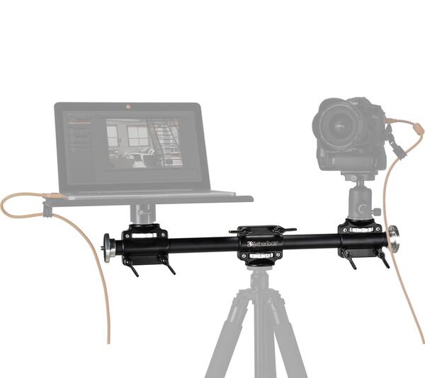 Tether Tools Rock Solid Tripod Crossbar Querträger & Auslegearm mit 2 Montageschlitten 