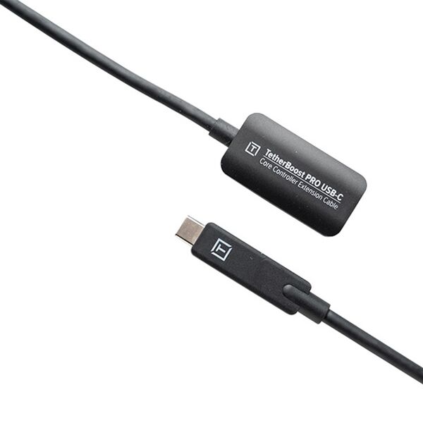 Tether Tools TetherBoost Pro USB-C Verlängerungskabel für USB-C an USB-C Kabel  Schwarz