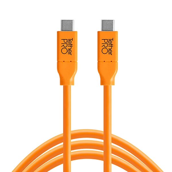 Tether Tools TetherGuard LeverLock & Cable Kit USB-C auf USB-C  4,6 m Orange