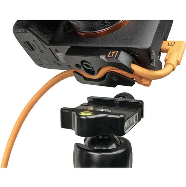 Tether Tools TetherGuard LeverLock Plate Kameraplatte als Kabelhalter mit Zugentlastung 