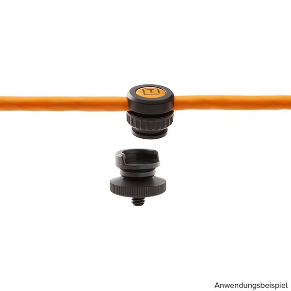 Tether Tools TetherGuard Thread Mount Support Kabelhalterung mit Gewinde für Federklemme 