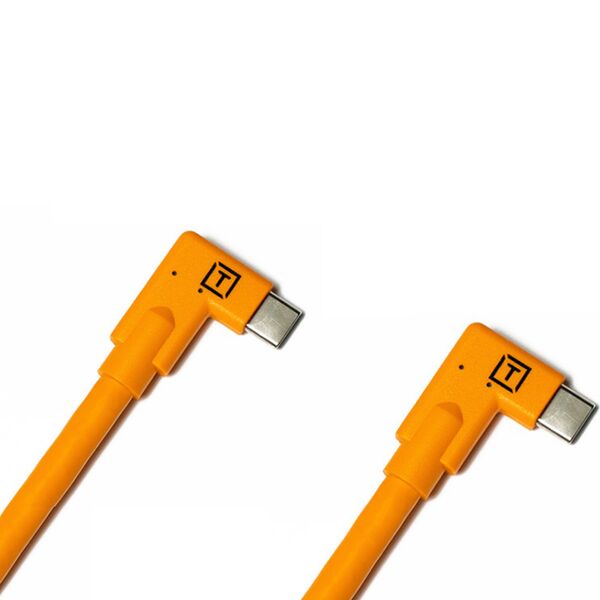 Tether Tools TetherPro Datenkabel USB-C an USB-C, 2 x rechtsgewinkelt  4,6 m Orange