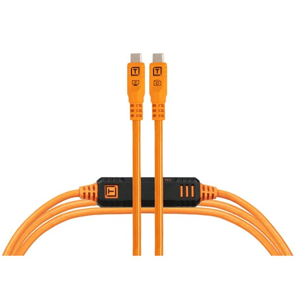 Tether Tools TetherPro Optima 10G Datenkabel mit TetherBoost USB-C  1 m (Orange)