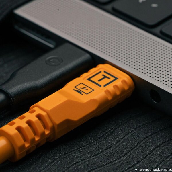 Tether Tools TetherPro Optima 10G Datenkabel mit TetherBoost USB-C  1,8 m (Orange)