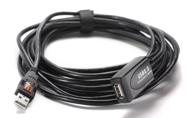 Tether Tools TetherPro USB 2.0 Active Extension Cable Aktives USB Verlängerungskabel - 4,9 Meter  schwarz