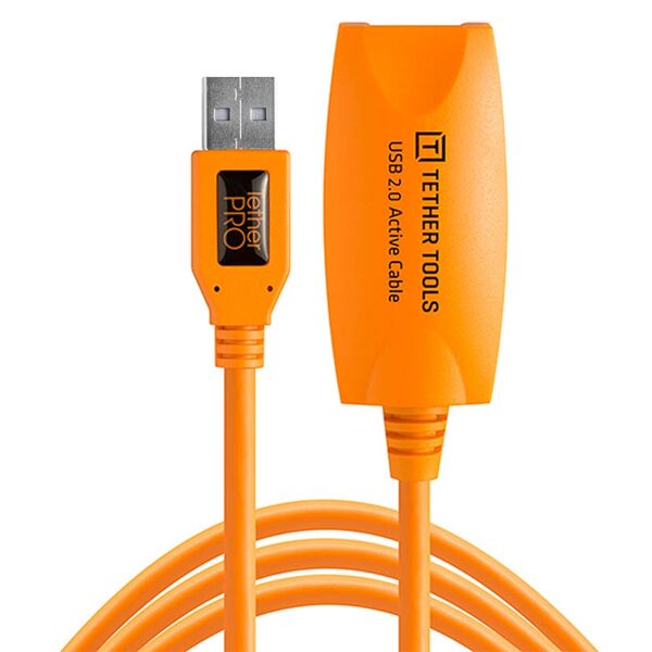 Tether Tools TetherPro USB 2.0 Aktives USB Verlängerungskabel - 4,9 Meter  orange