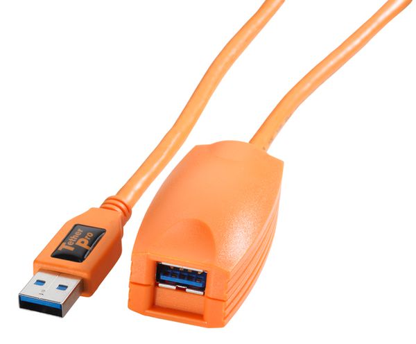 Tether Tools TetherPro USB 3.0 Active Extension Cable Aktives USB Verlängerungskabel - 4,9 Meter  orange
