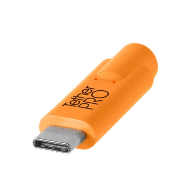 Tether Tools TetherPro USB-C to USB 3.0 Adapter - Verlängerungskabel mit USB-3.0-Kupplung und USB-C-Stecker  orange 4,9 M