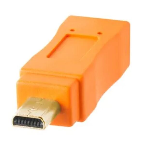 Tether Tools TetherPro USB-Datenkabel für USB 2.0 an USB 2.0 Mini-B (8-Pin)  4,6m Orange