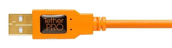 Tether Tools TetherPro USB-Datenkabel für USB 2.0 an USB 2.0 Mini-B (8-Pin)  4,6m Orange