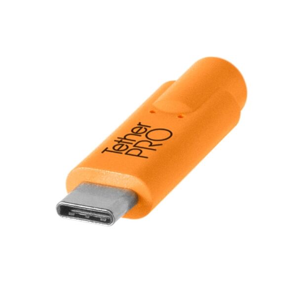 Tether Tools TetherPro USB-Datenkabel für USB-C an USB-C - gerader Stecker  orange 4,6m