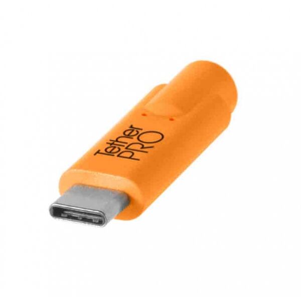 Tether Tools TetherPro USB-Datenkabel für USB-C an USB-C, Länge 90 cm, Orange  schwarz 90cm