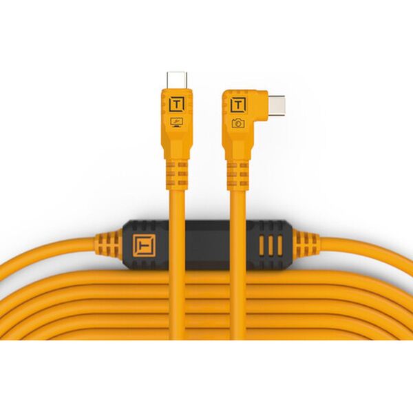 Tether Tools TetherPro USB-Datenkabel USB-C an USB-C, rechtsgewinkelt  9,4 Meter Orange
