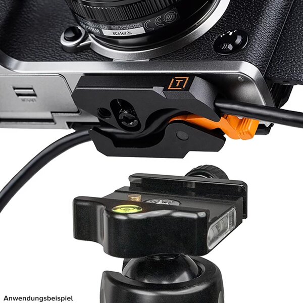 Tether Tools Tools LeverLock & Cable Kit Optima 10G USB-C an USB-C rechtsgewinkelt, 4,6 m  schwarz