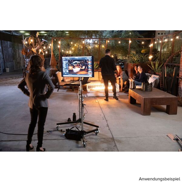 Tether Tools Tools Rock Solid Low Boy Roller Leuchtenstativ mit Rollen, Einstellhöhe 0,95 m - 1,8 m 