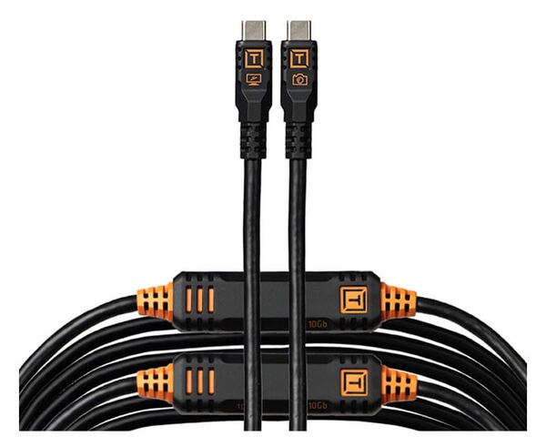 Tether Tools Tools TetherPro Optima 10G Datenkabel USB-C an USB-C - 9,4 m  schwarz