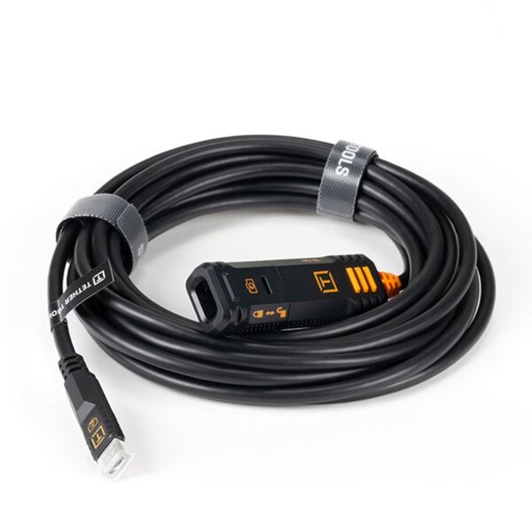 Tether Tools TetherPro Optima 10G TetherBoost Kabel mit Verriegelung USB-C  4,8 m (Schwarz)