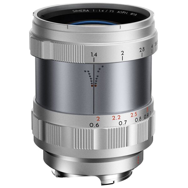 THYPOCH Simera Vollformat Objektiv 75mm f/1,4  Leica M silber