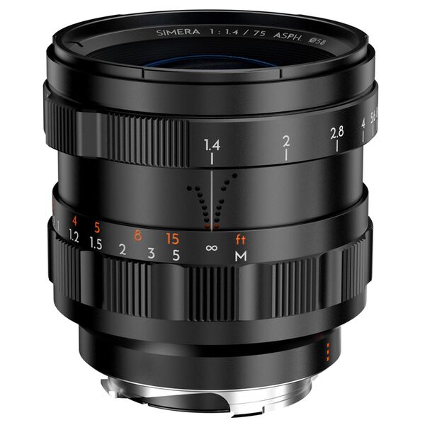 THYPOCH Simera Vollformat Objektiv 75mm f/1,4  Leica M schwarz