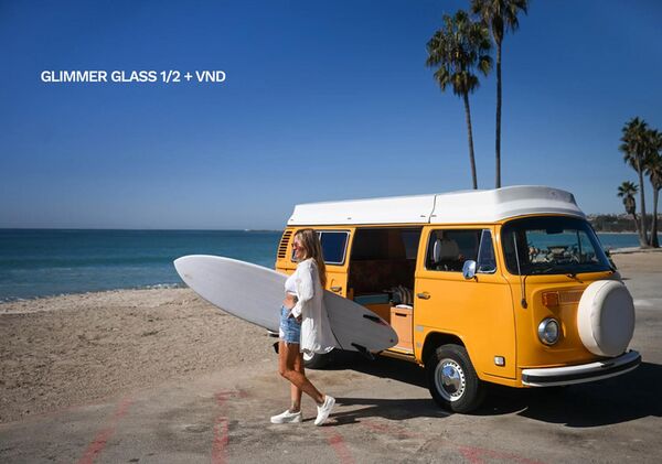 Tiffen FusionVND Glimmerglass + Variable ND Filter  82mm 1/2