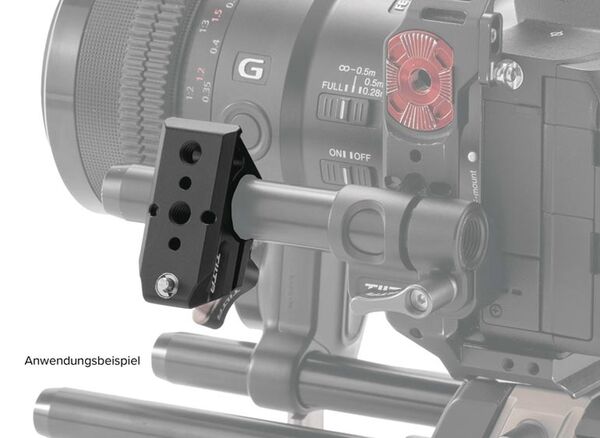 Tilta 15mm Rutenhalter an NATO-Schienenbefestigung - Schwarz 