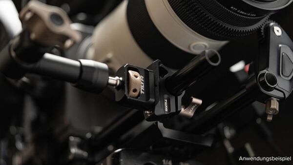 Tilta 15mm Rutenhalter an NATO-Schienenbefestigung - Schwarz 