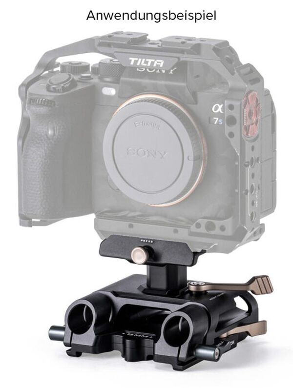 Tilta Arca Höhenverstellbare 15mm LWS Grundplatte - Schwarz 