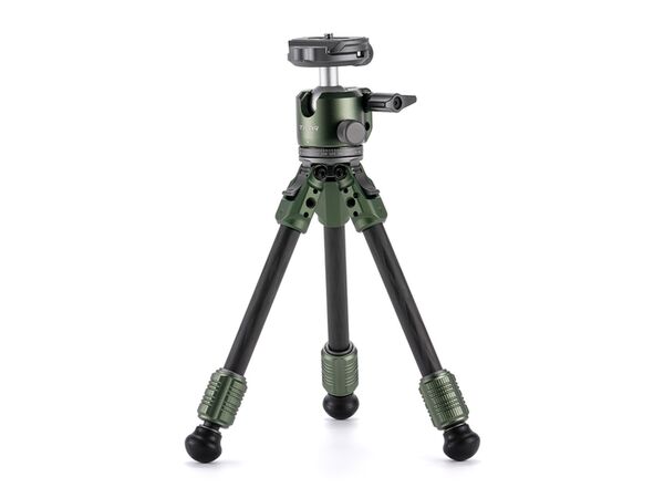 Tilta BT03 Tischkugelkopf mit 1-stufigen Stativbeinen aus Kohlefaser (3KG)  waldgrün 