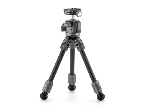 Tilta BT03 Tischkugelkopf mit 1-stufigen Stativbeinen aus Kohlefaser (3KG)  Space Gray